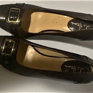 Brown & Gold Buckle shoe